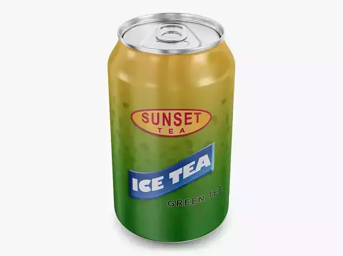 Ice Tea Green Can 330ml Simple M 1 3D model