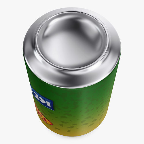 Ice Tea Green Can 330ml Simple M 1 3D model 4
