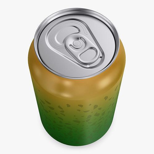 Ice Tea Green Can 330ml Simple M 1 3D model 3