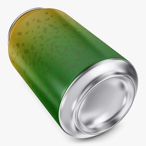 Ice Tea Green Can 330ml Simple M 1 3D model 6
