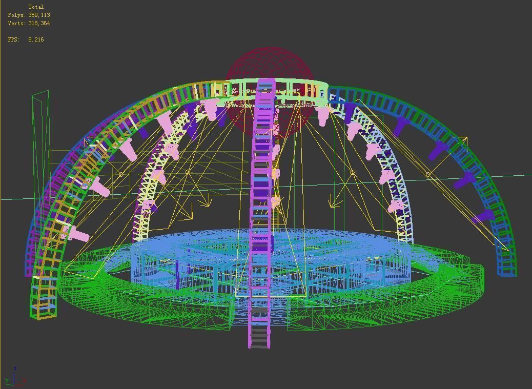 Stage party concert fashion catwalk T station  21 3D model_2