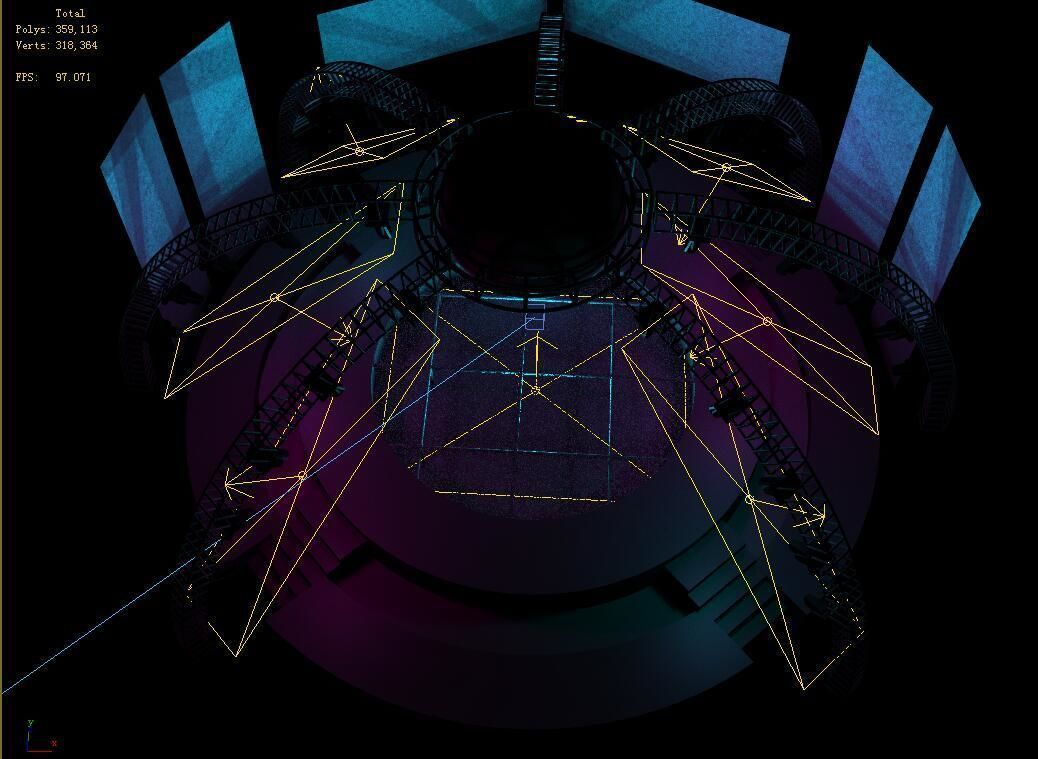 Stage party concert fashion catwalk T station  21 3D model_3