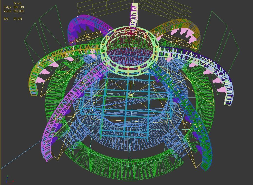 Stage party concert fashion catwalk T station  21 3D model_1