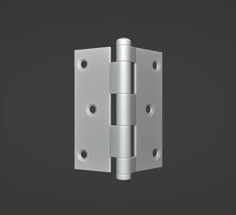 Door Hinges Low-poly 3D model