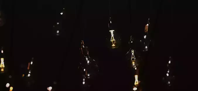 lamp bulb for fluttering with the wind