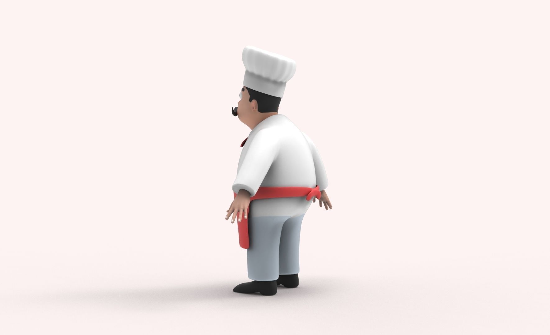 Character v001 Chef 3d free VR / AR / low-poly 3D model | CGTrader