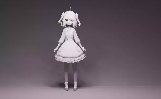 Anime Character - Amano Pikamee 3D model