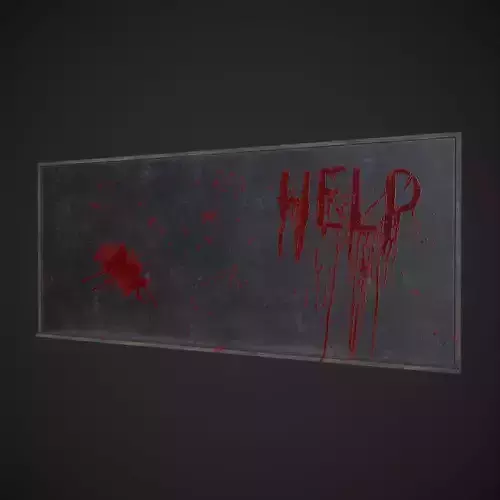 Chalkboard Low-poly 3D model