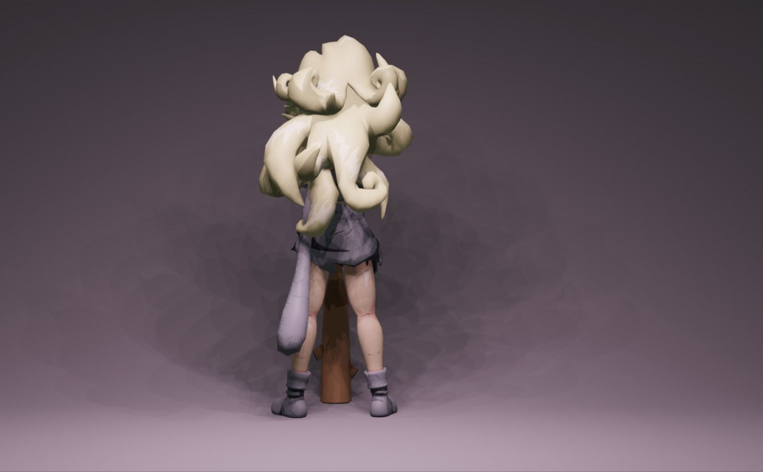 Anime Character - CT Ayla 3D model_4
