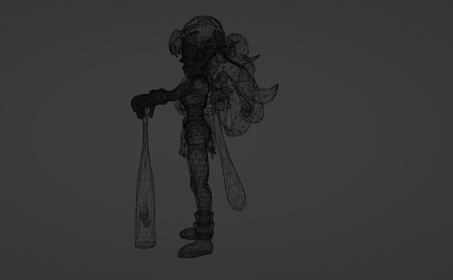 Anime Character - CT Ayla 3D model_13