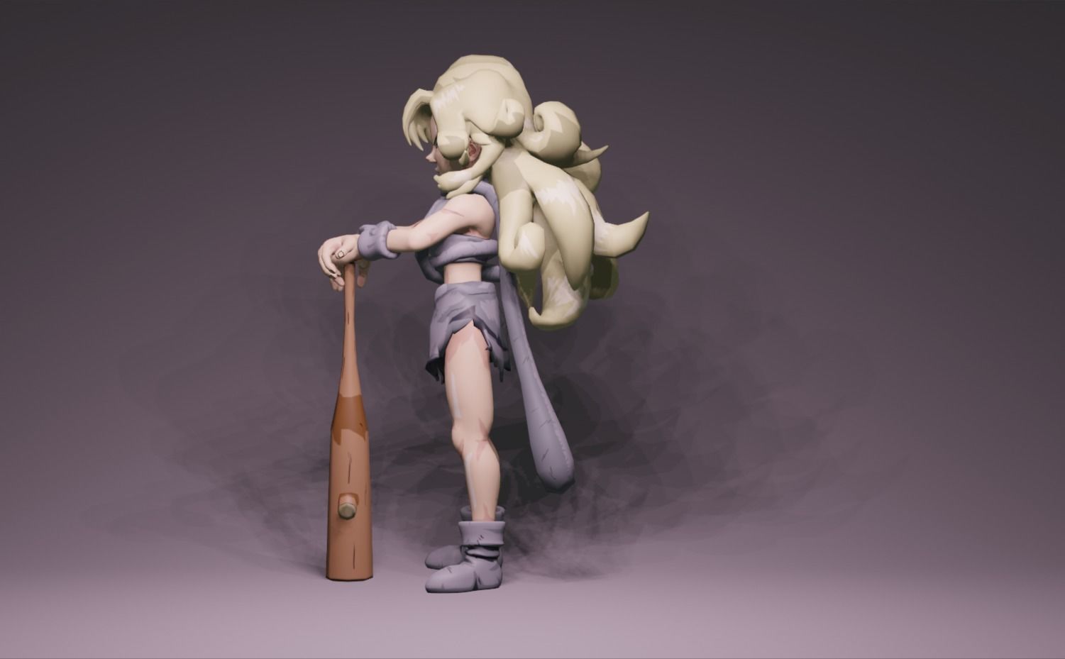 Anime Character - CT Ayla 3D model_6
