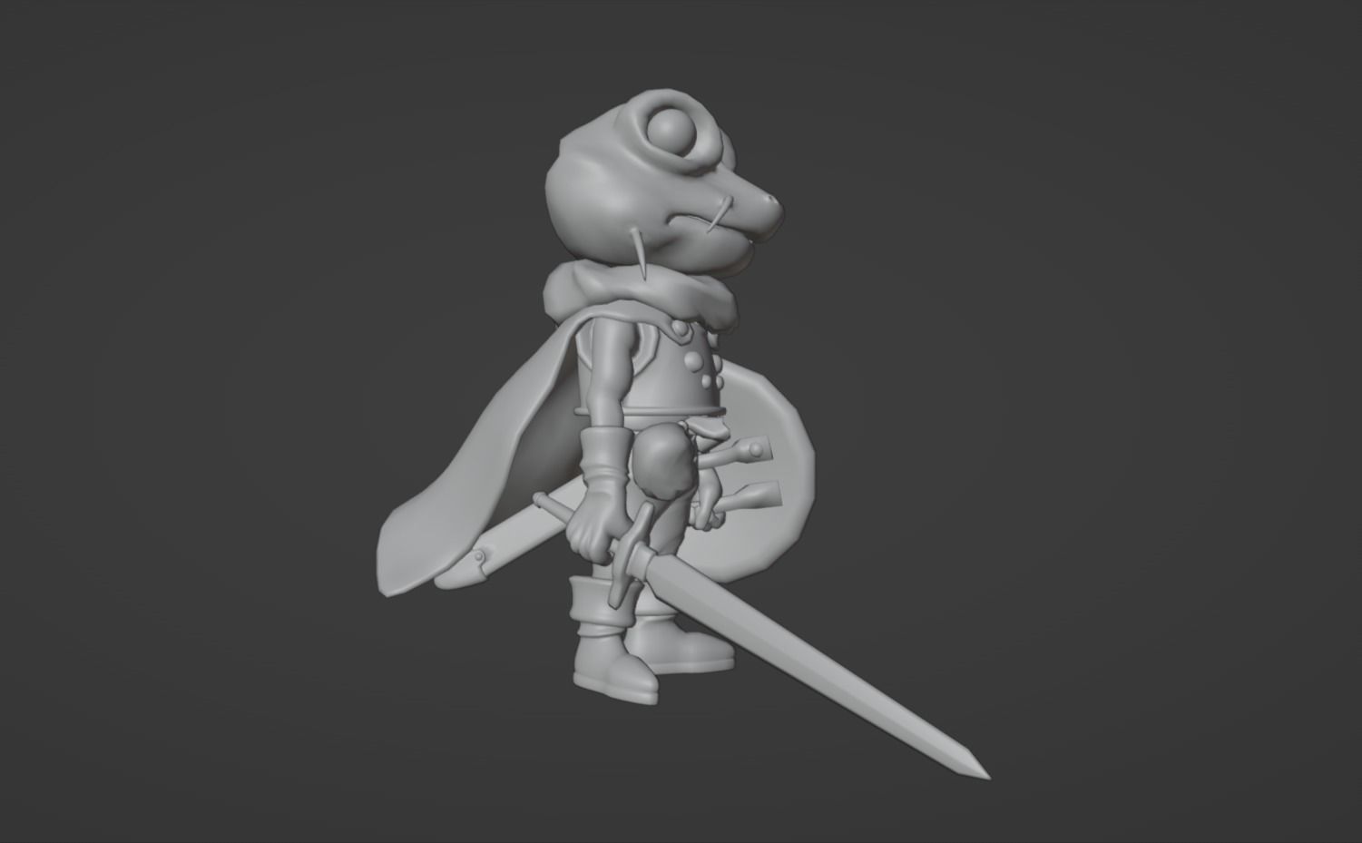 Anime Character - CT Frog 3D model_11