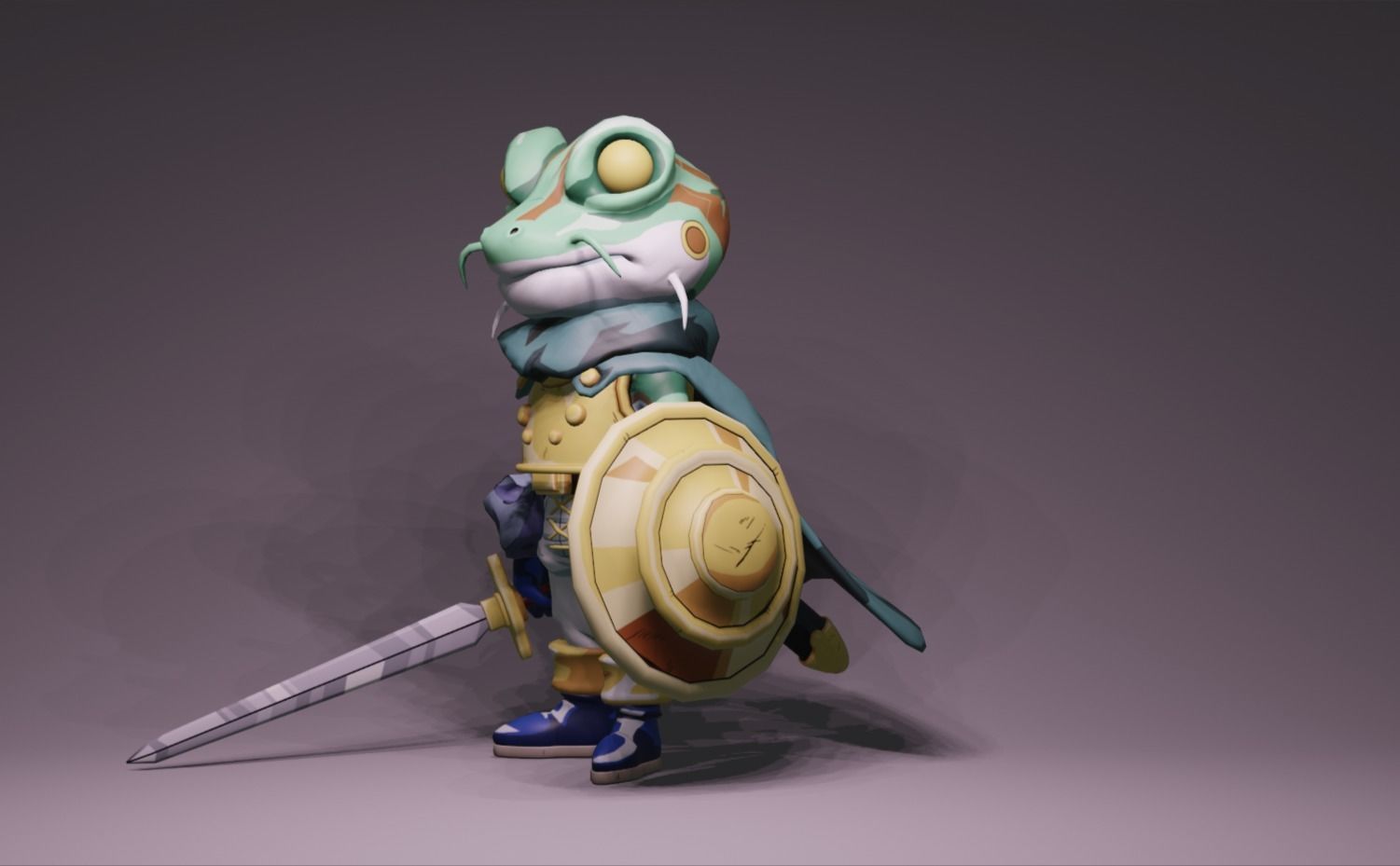 Anime Character - CT Frog 3D model_7