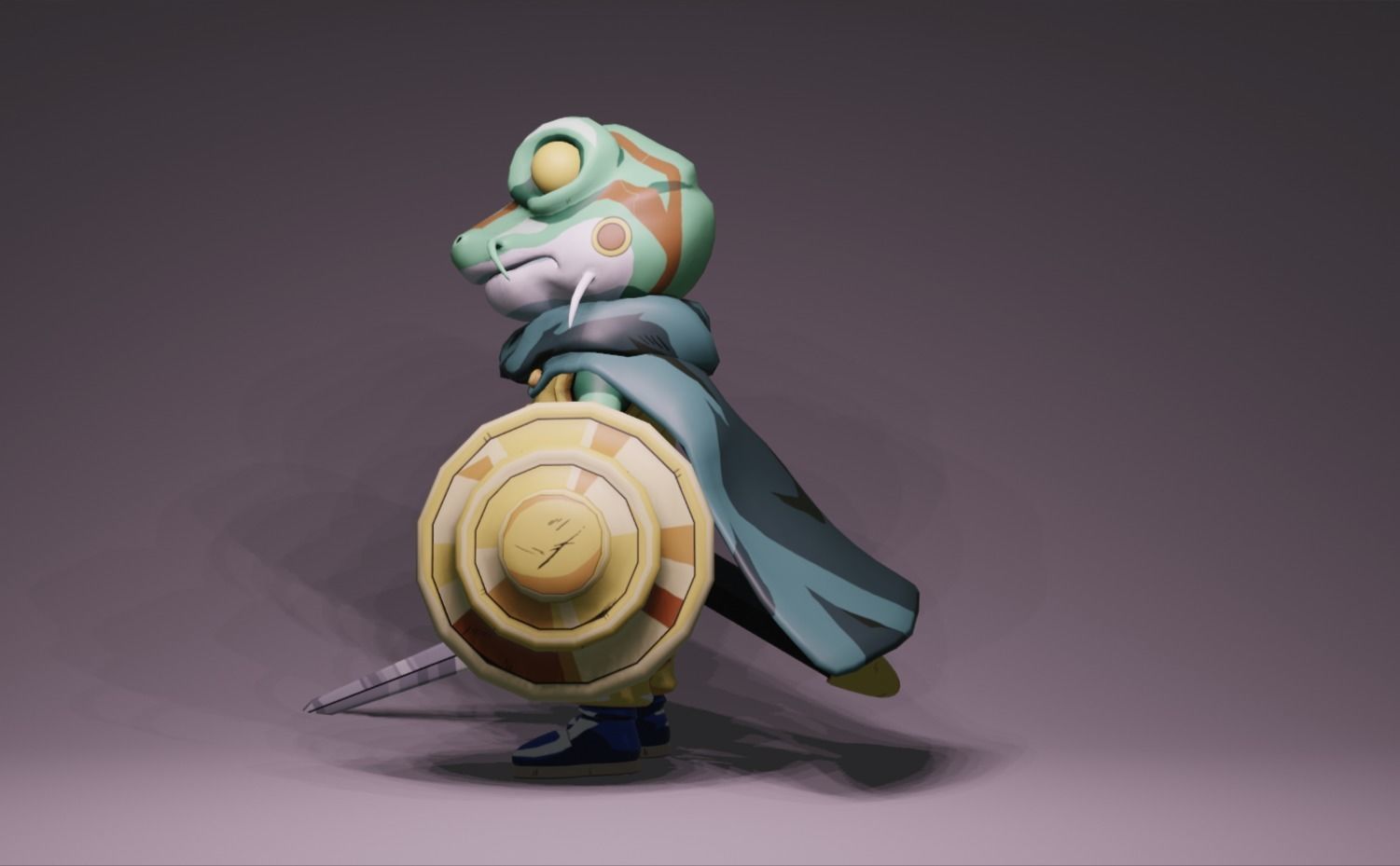 Anime Character - CT Frog 3D model_6