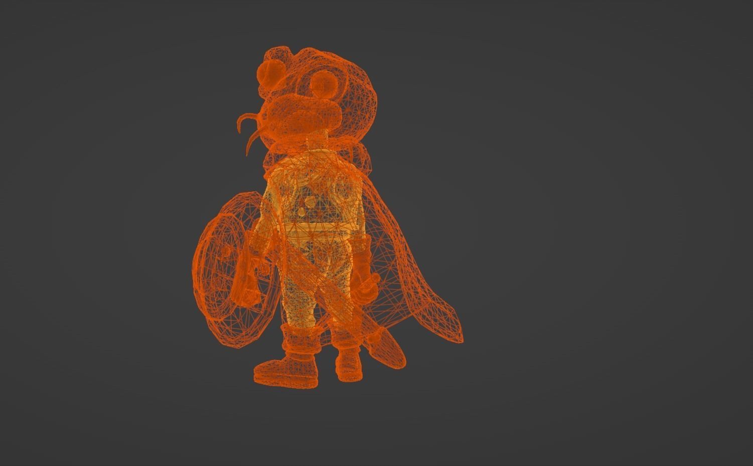 Anime Character - CT Frog 3D model_14