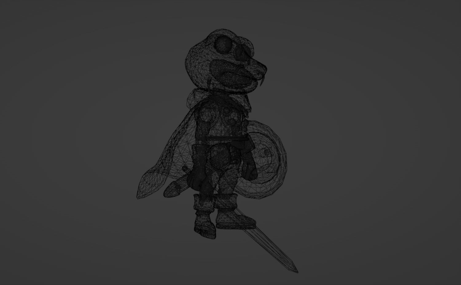 Anime Character - CT Frog 3D model_18