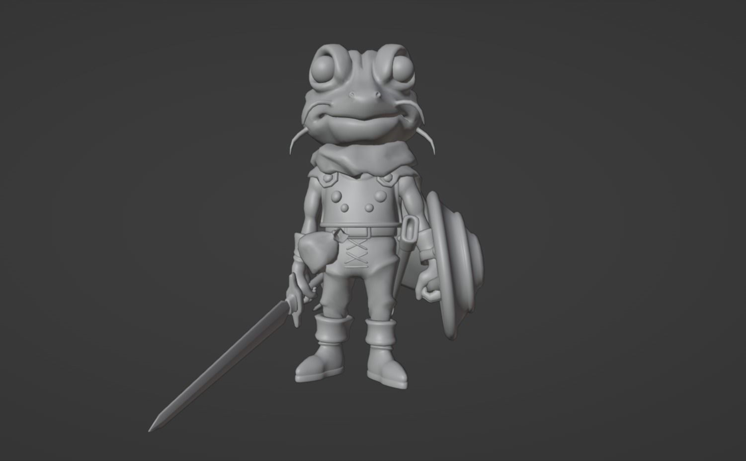 Anime Character - CT Frog 3D model_10