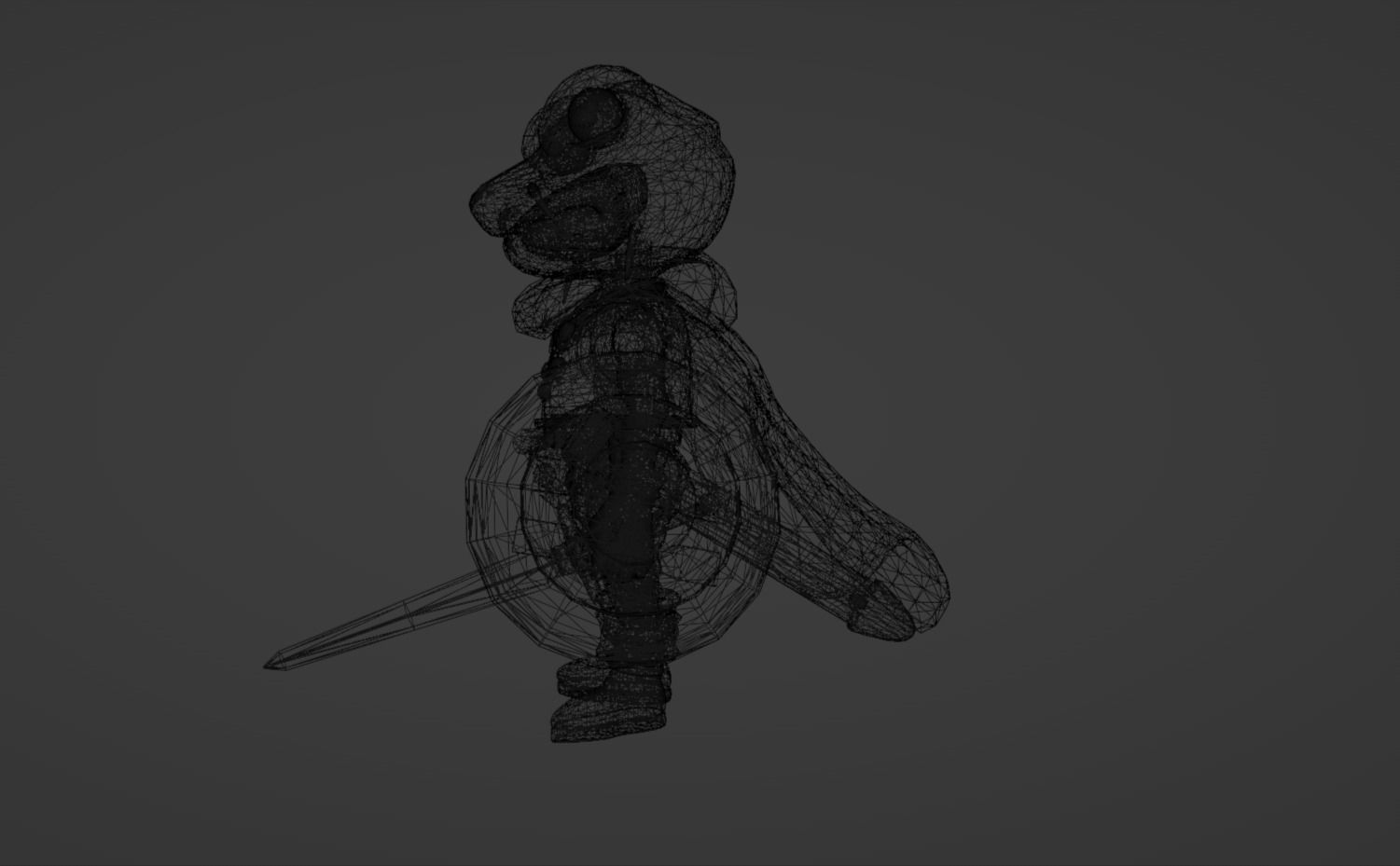 Anime Character - CT Frog 3D model_16