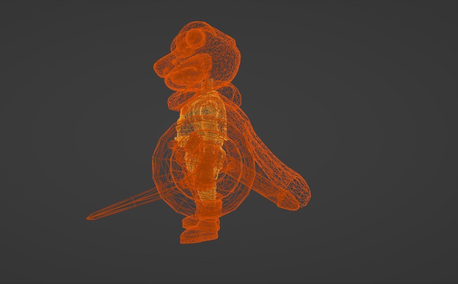 Anime Character - CT Frog 3D model_15