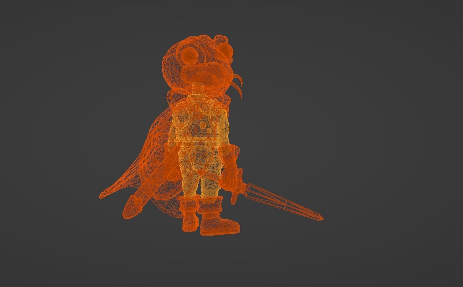 Anime Character - CT Frog 3D model_13