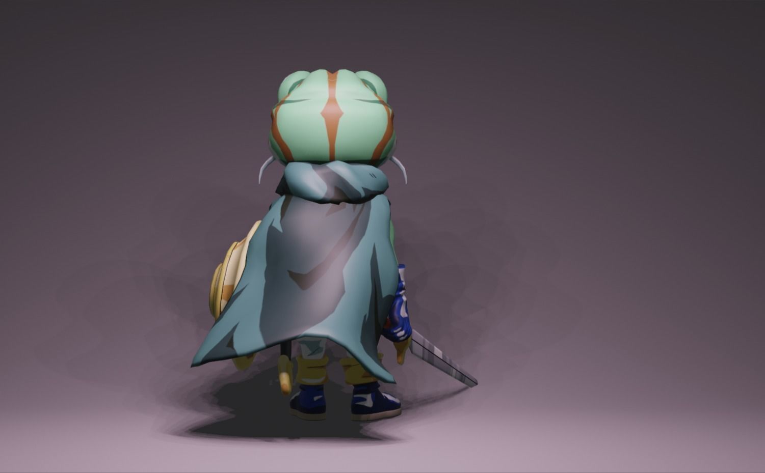 Anime Character - CT Frog 3D model_4