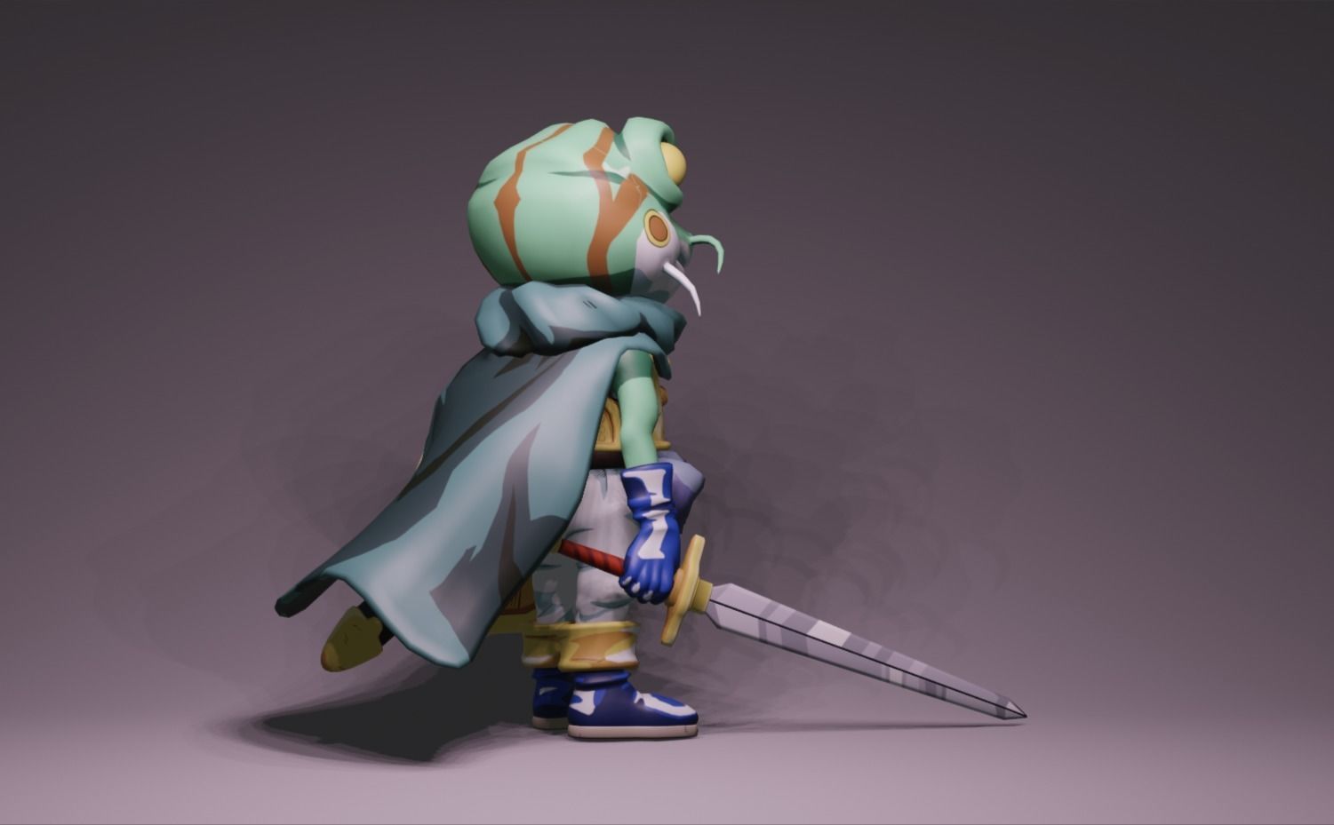 Anime Character - CT Frog 3D model_3