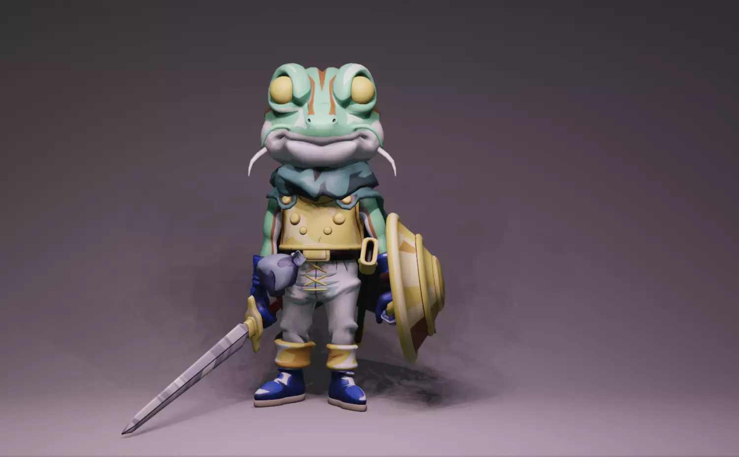 Anime Character - CT Frog 3D model_0