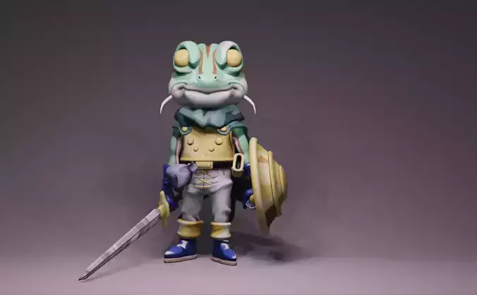 Anime Character - CT Frog 3D model