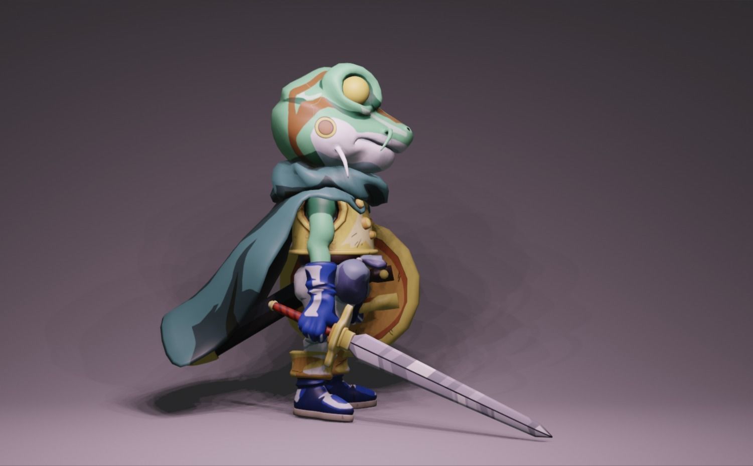 Anime Character - CT Frog 3D model_2