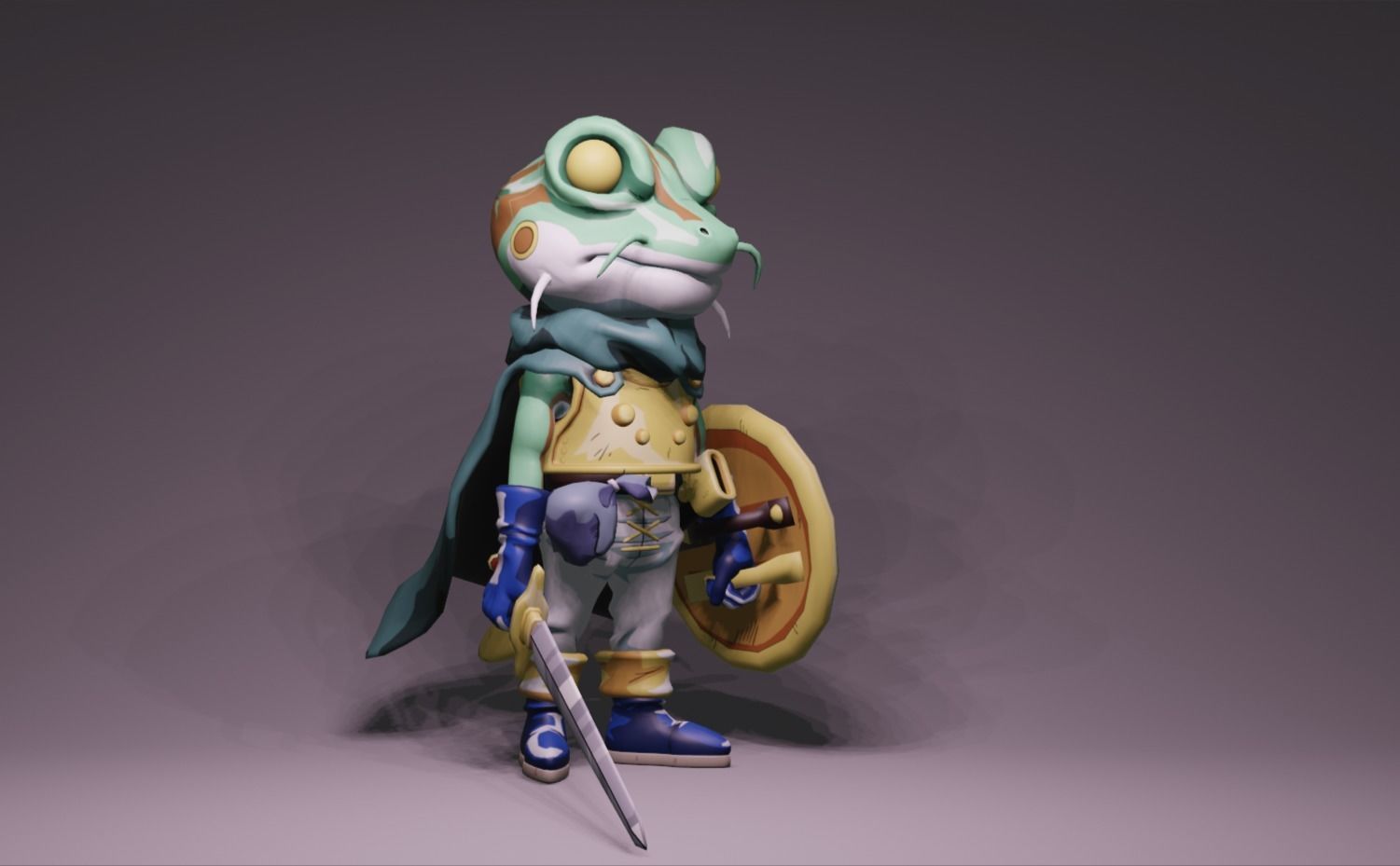 Anime Character - CT Frog 3D model_1