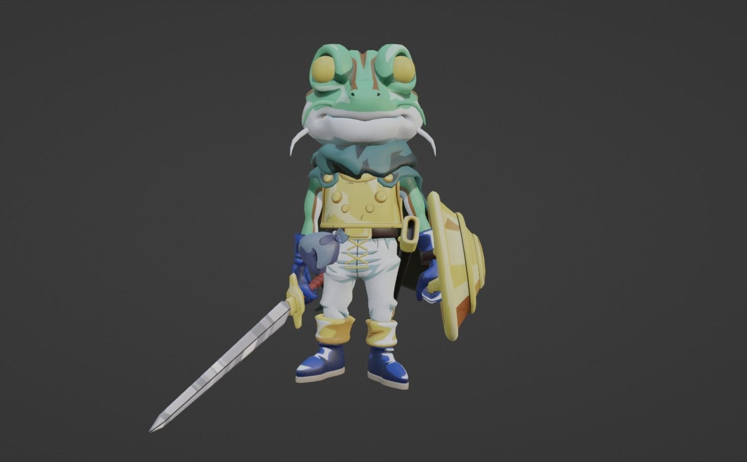 Anime Character - CT Frog 3D model_9