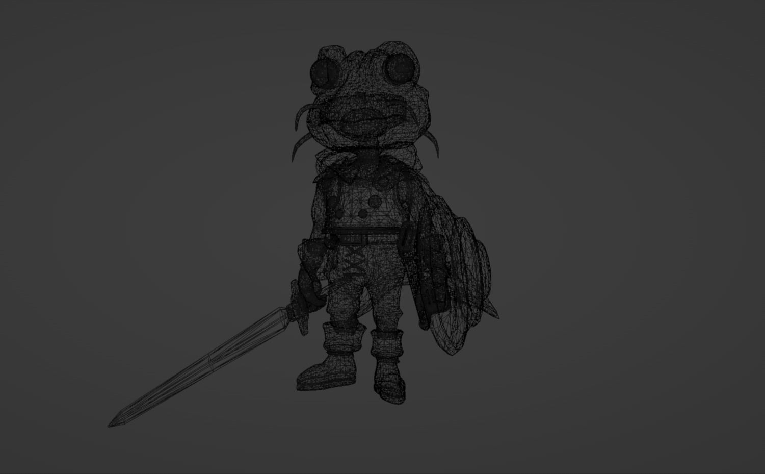 Anime Character - CT Frog 3D model_17