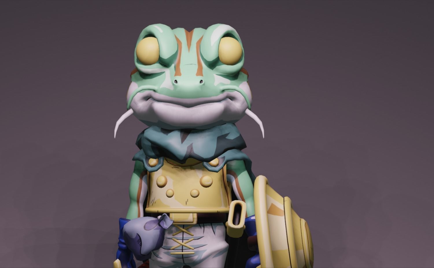 Anime Character - CT Frog 3D model_8