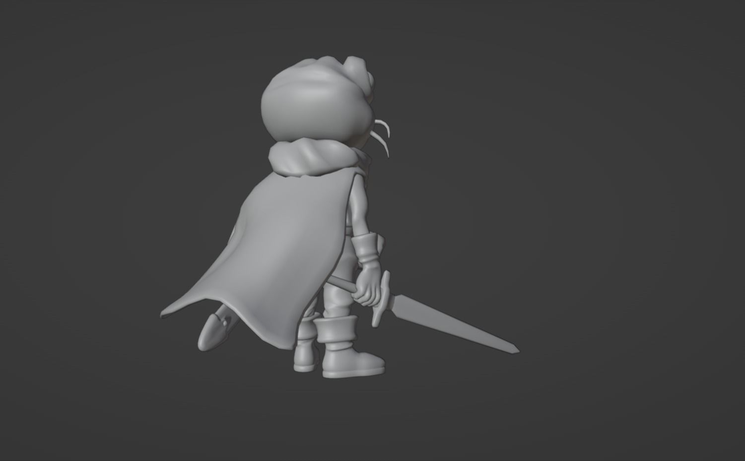 Anime Character - CT Frog 3D model_12