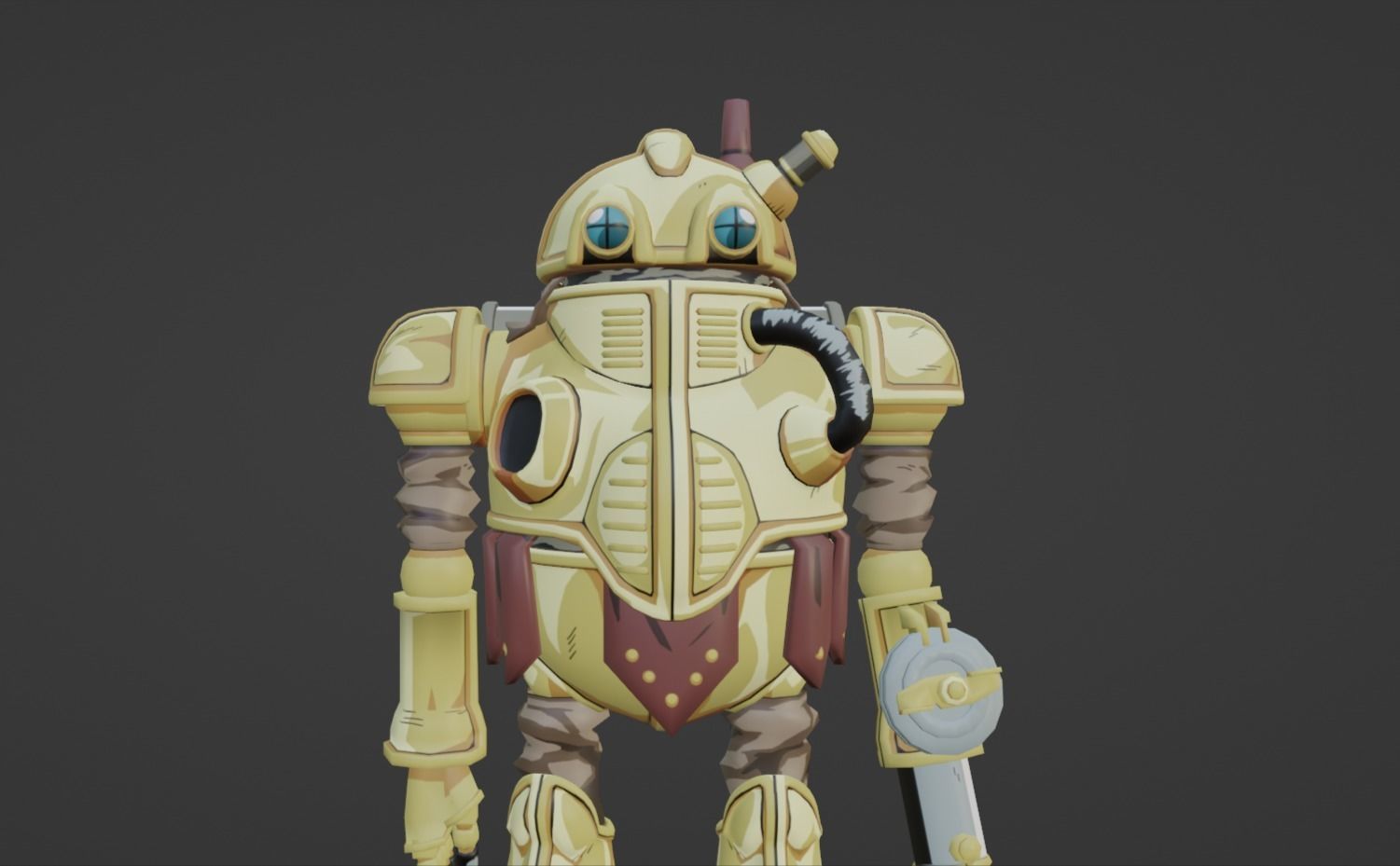 Anime Character - CT Robo 3D model_9