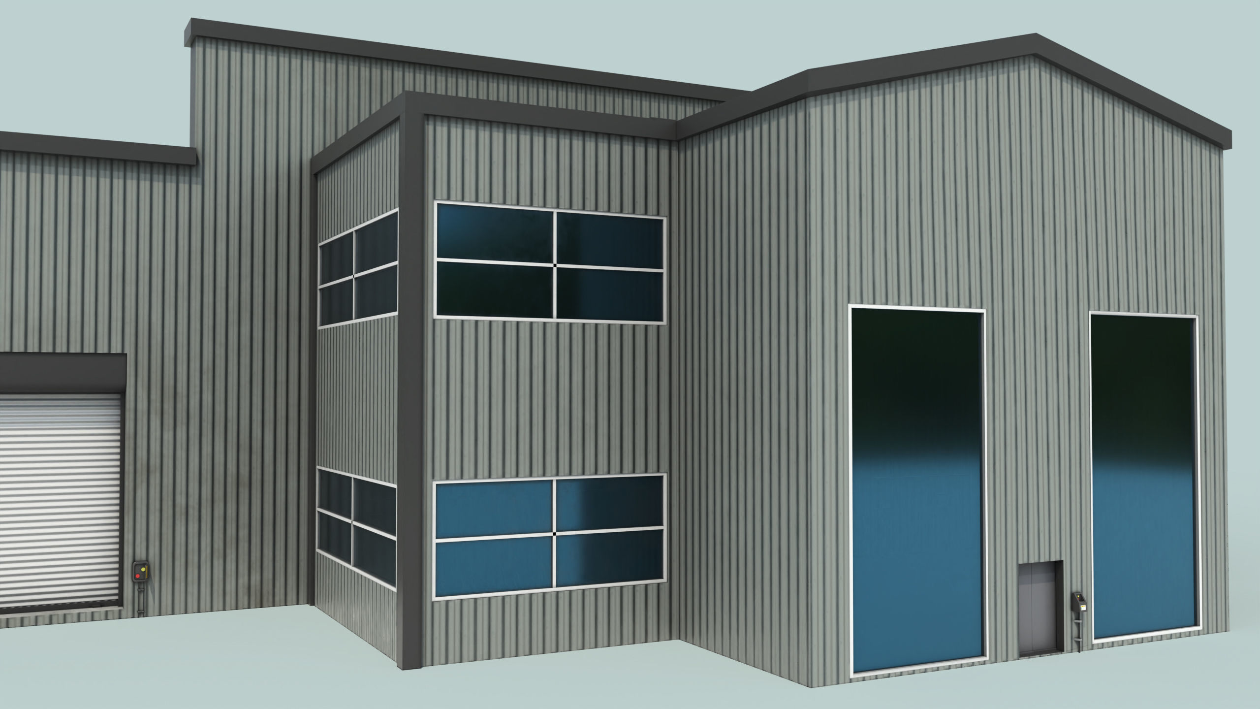 Truck Repair Workshop Interior 01 All PBR Unity UE Textures Low-poly 3D model_29