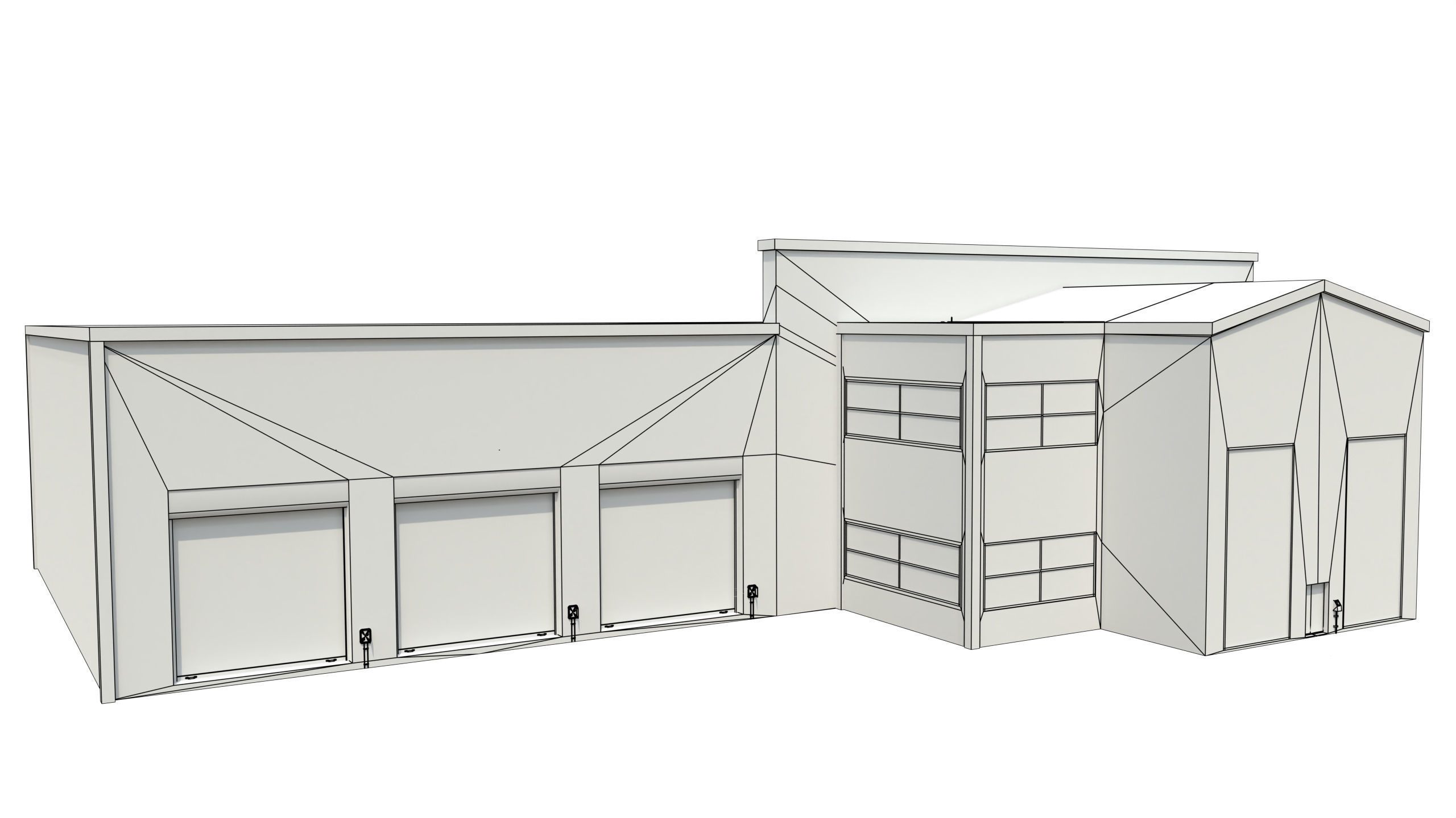 Truck Repair Workshop Interior 01 All PBR Unity UE Textures Low-poly 3D model_58