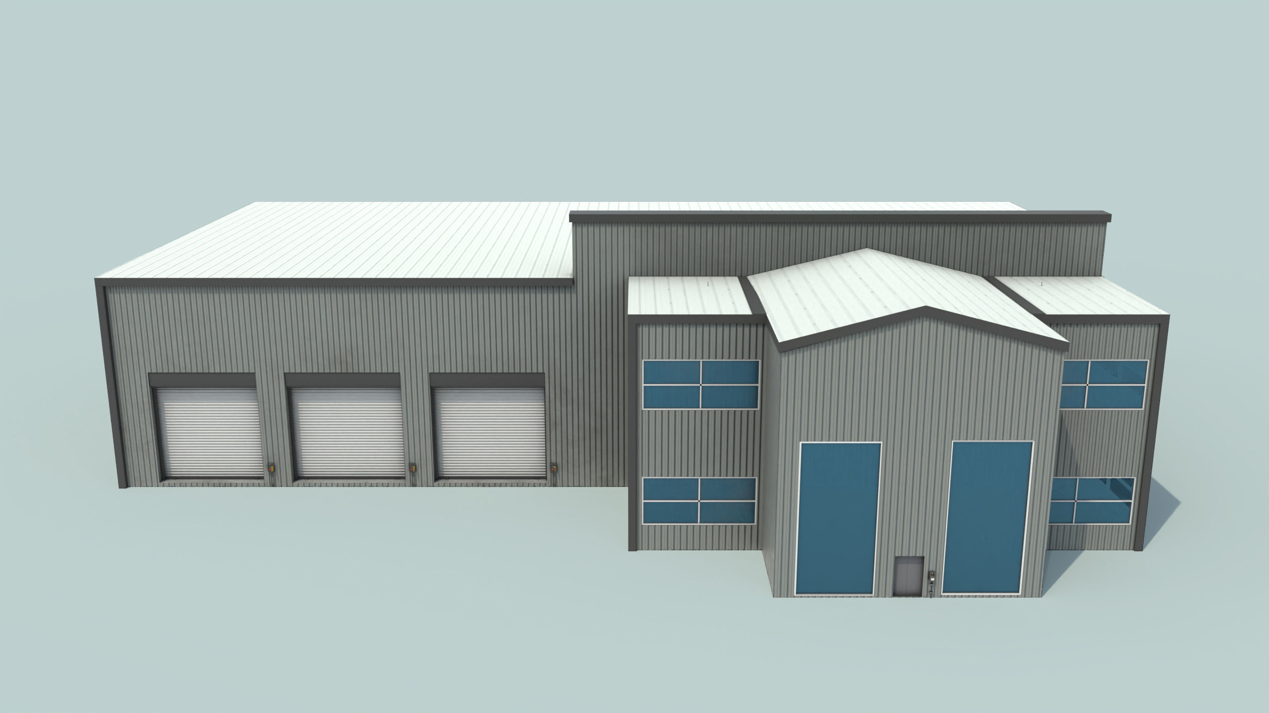 Truck Repair Workshop Interior 01 All PBR Unity UE Textures Low-poly 3D model_7