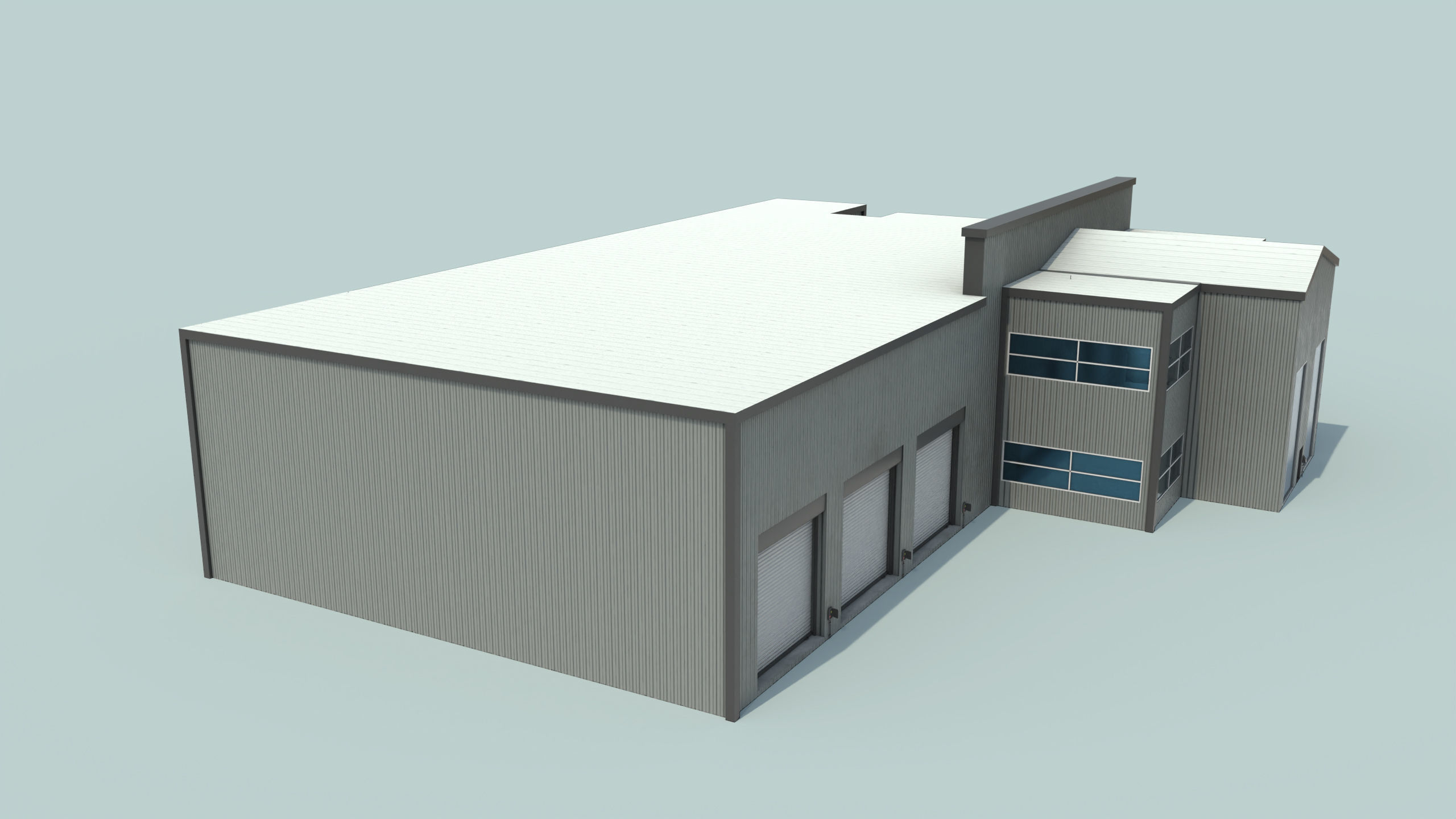 Truck Repair Workshop Interior 01 All PBR Unity UE Textures Low-poly 3D model_38