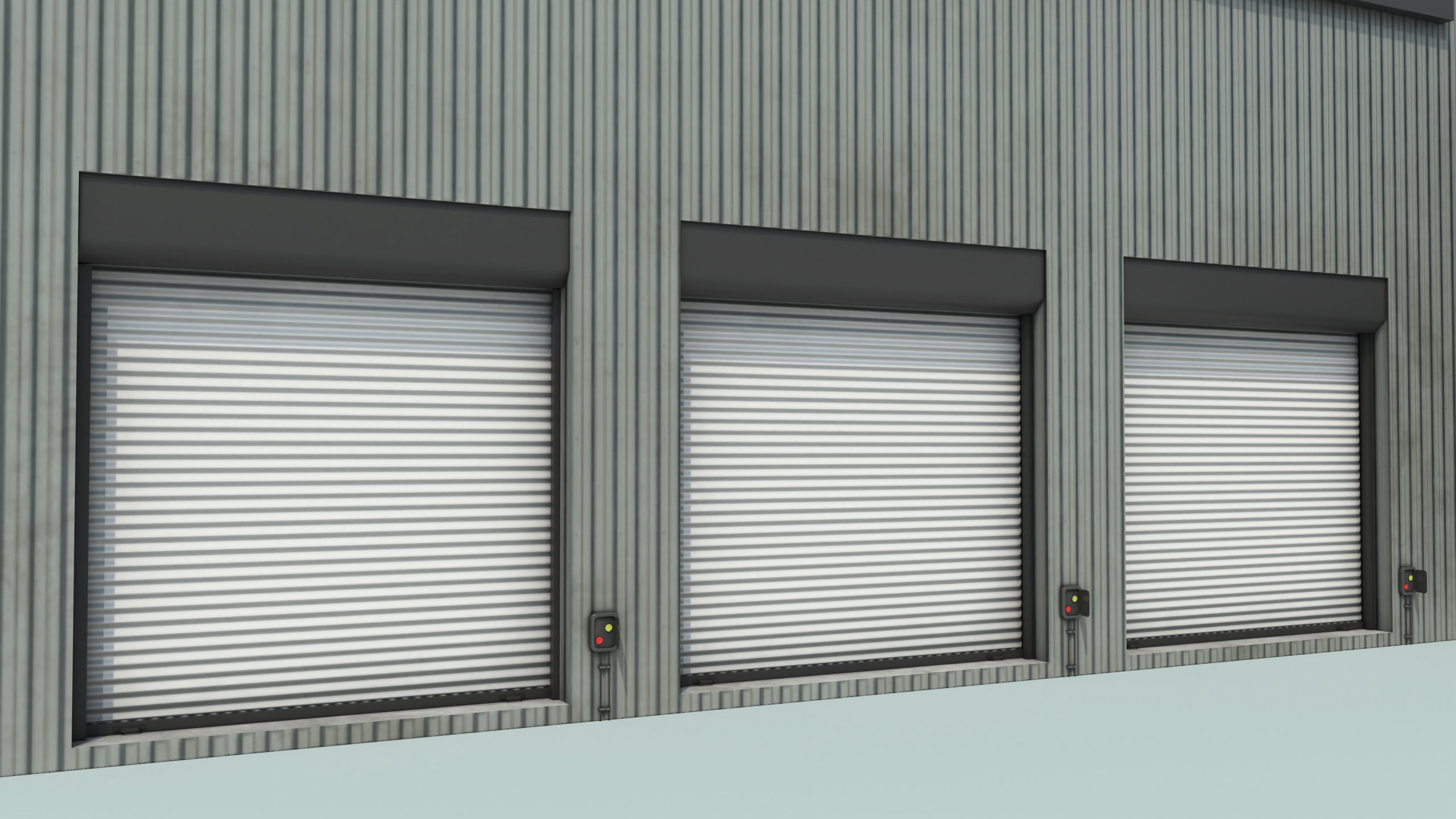 Truck Repair Workshop Interior 01 All PBR Unity UE Textures Low-poly 3D model_26