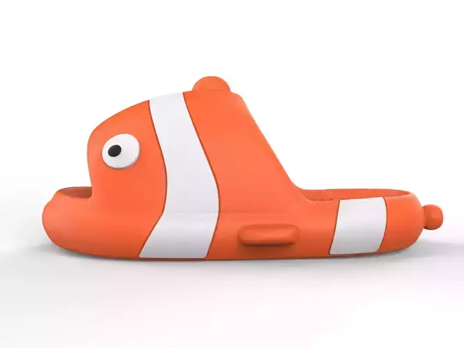 Slippers fish Cartoon 3D 3D model