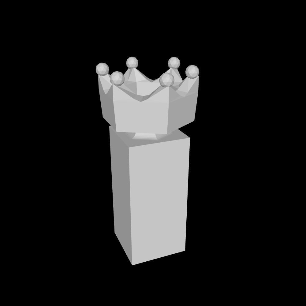 ROOK - CHESS PIECE- ELEPHANT- CHARIOT-HATHI - CROWN- KING- QUEEN 3D print model_2