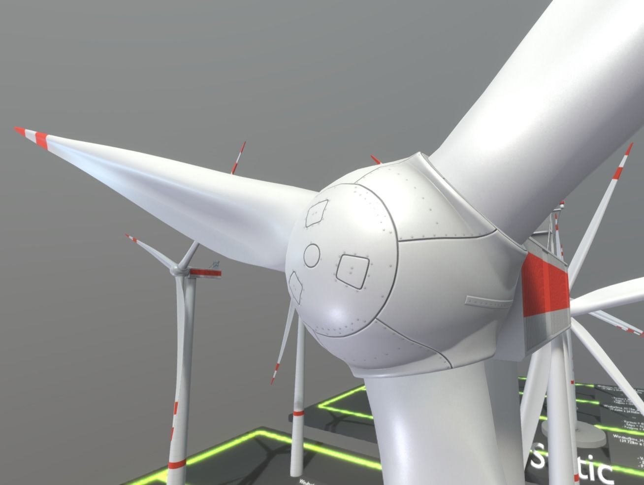 Windturbines Large Package 3D Model Collection_53