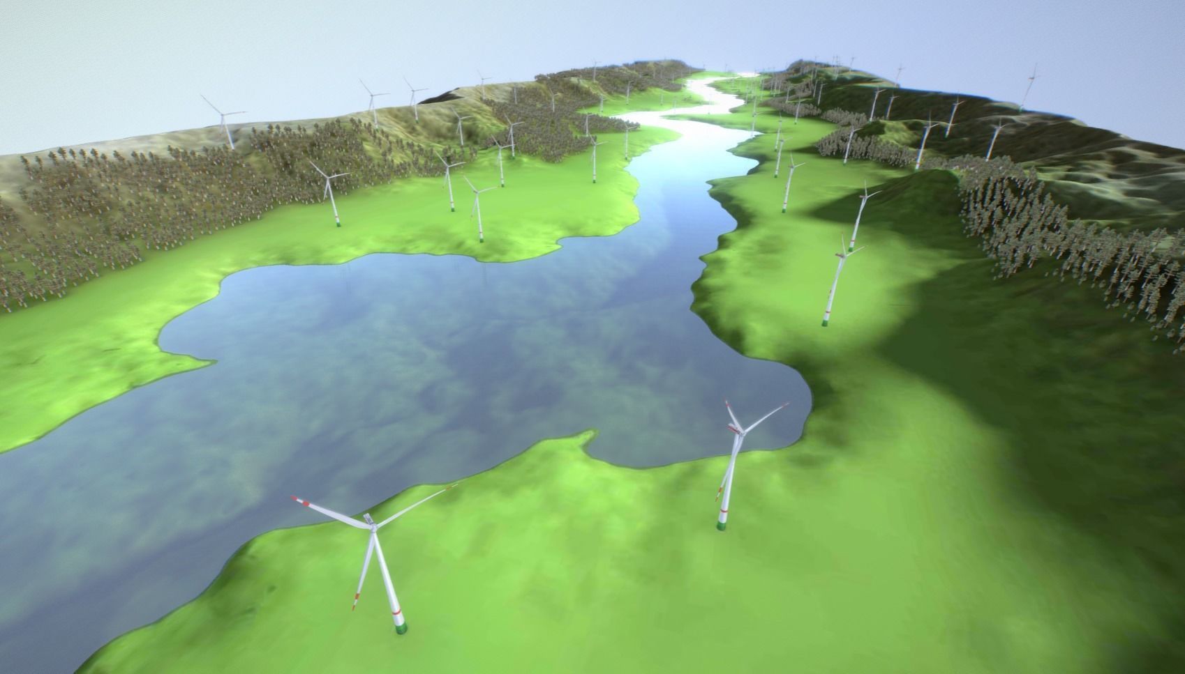 Windturbines Large Package 3D Model Collection_95