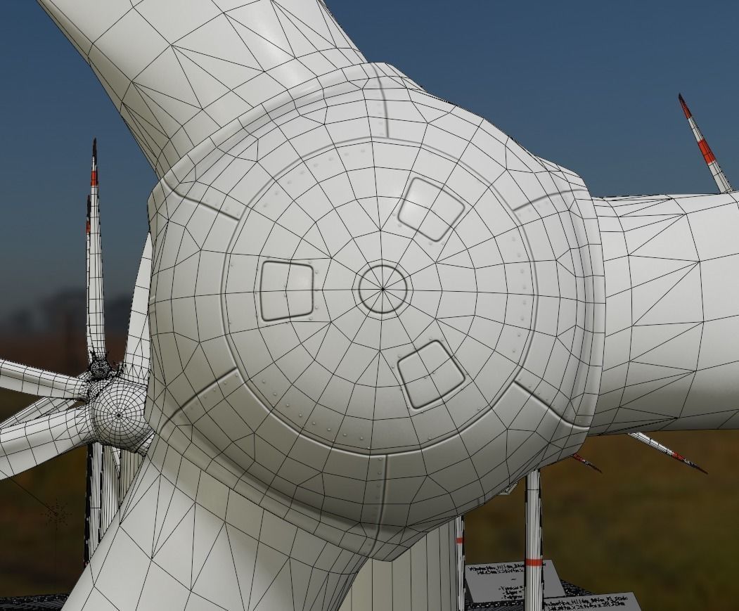 Windturbines Large Package 3D Model Collection_56