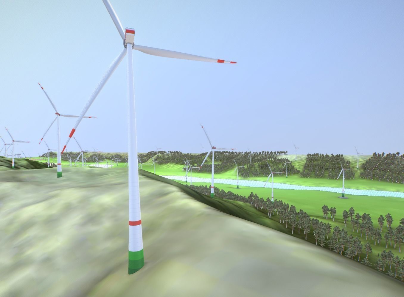 Windturbines Large Package 3D Model Collection_92