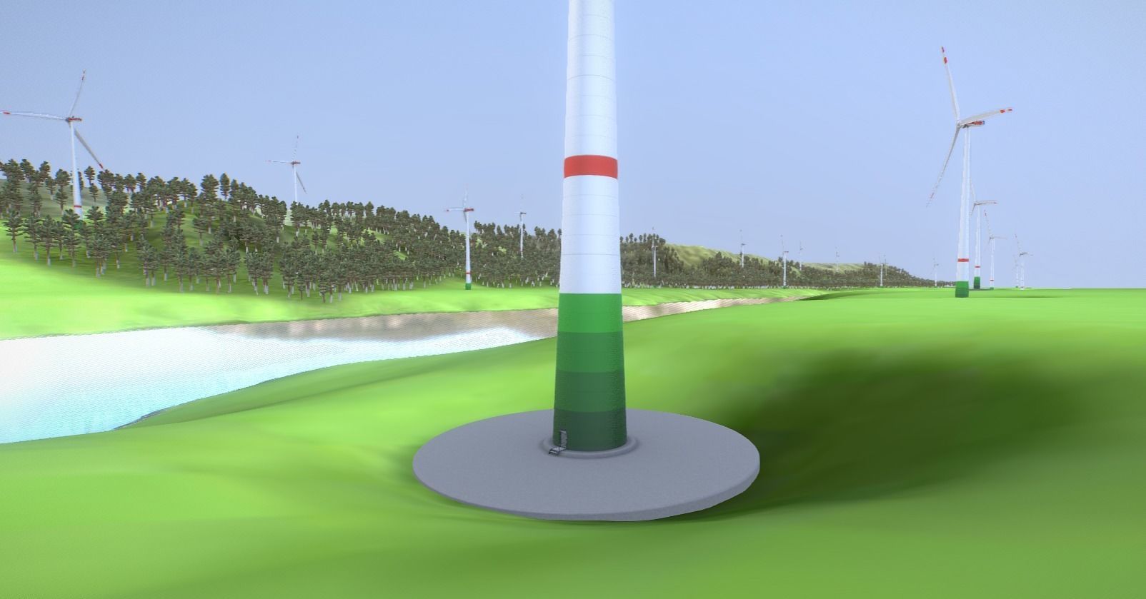 Windturbines Large Package 3D Model Collection_83