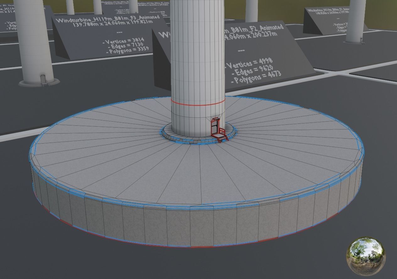 Windturbines Large Package 3D Model Collection_57