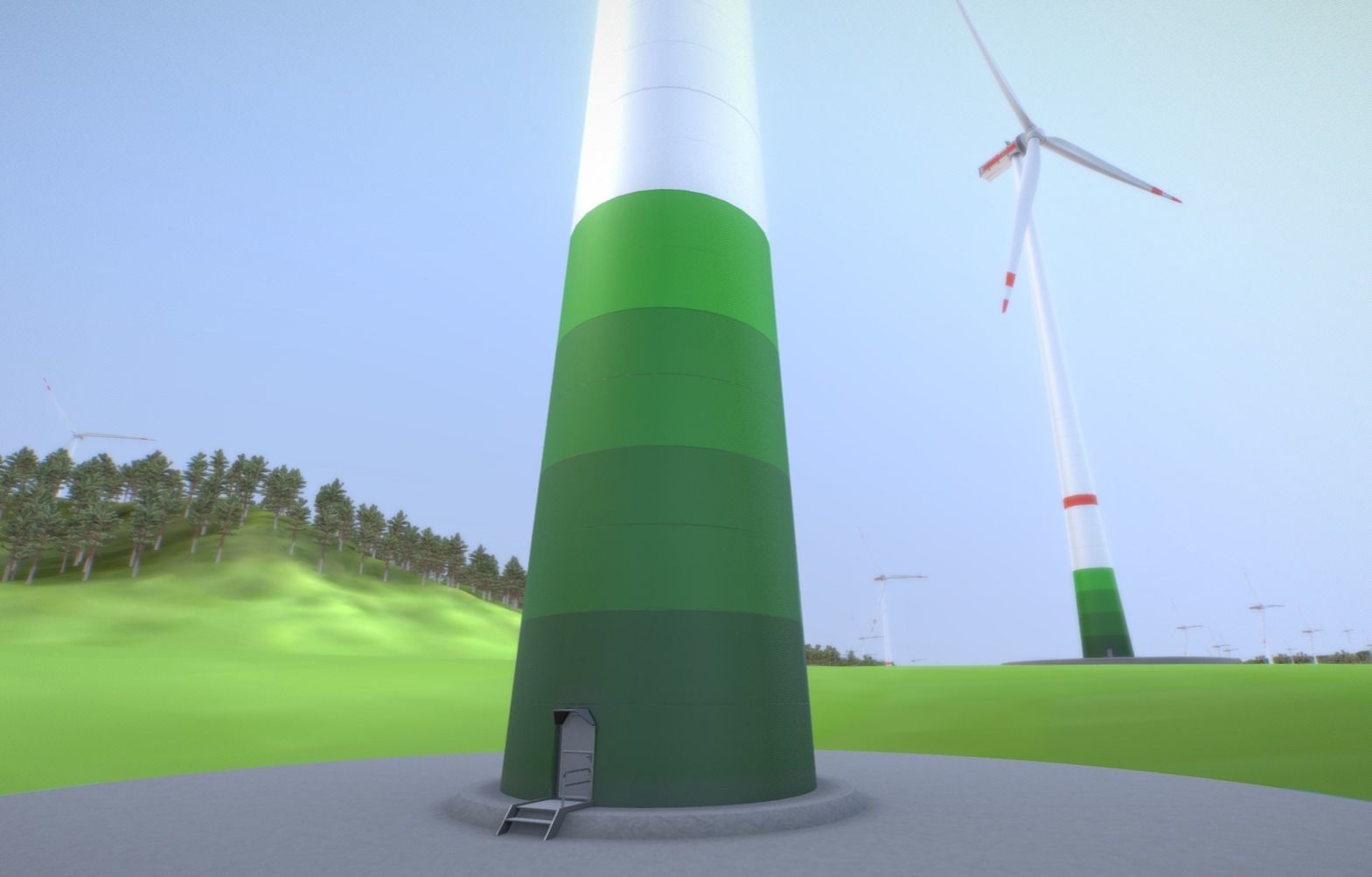 Windturbines Large Package 3D Model Collection_85
