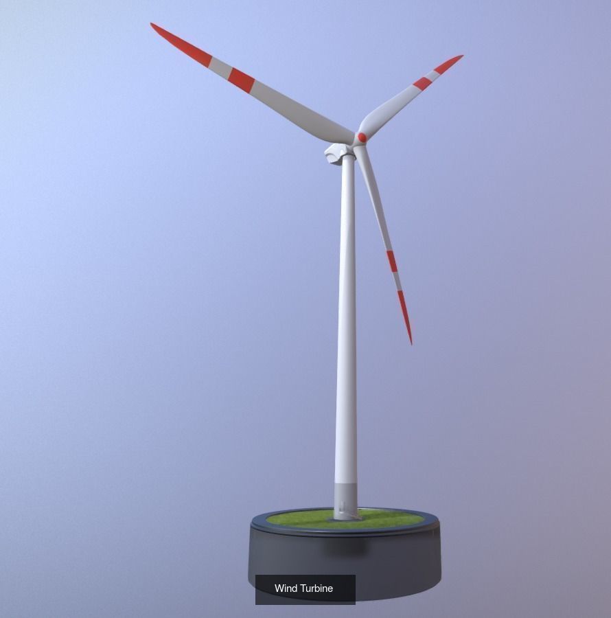 Windturbines Large Package 3D Model Collection_9